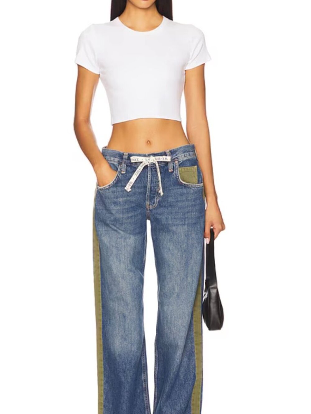 HTF Combo We The Free Zambi Slouchy Kalahari Side Stripe Jeans Revolve Boho 29